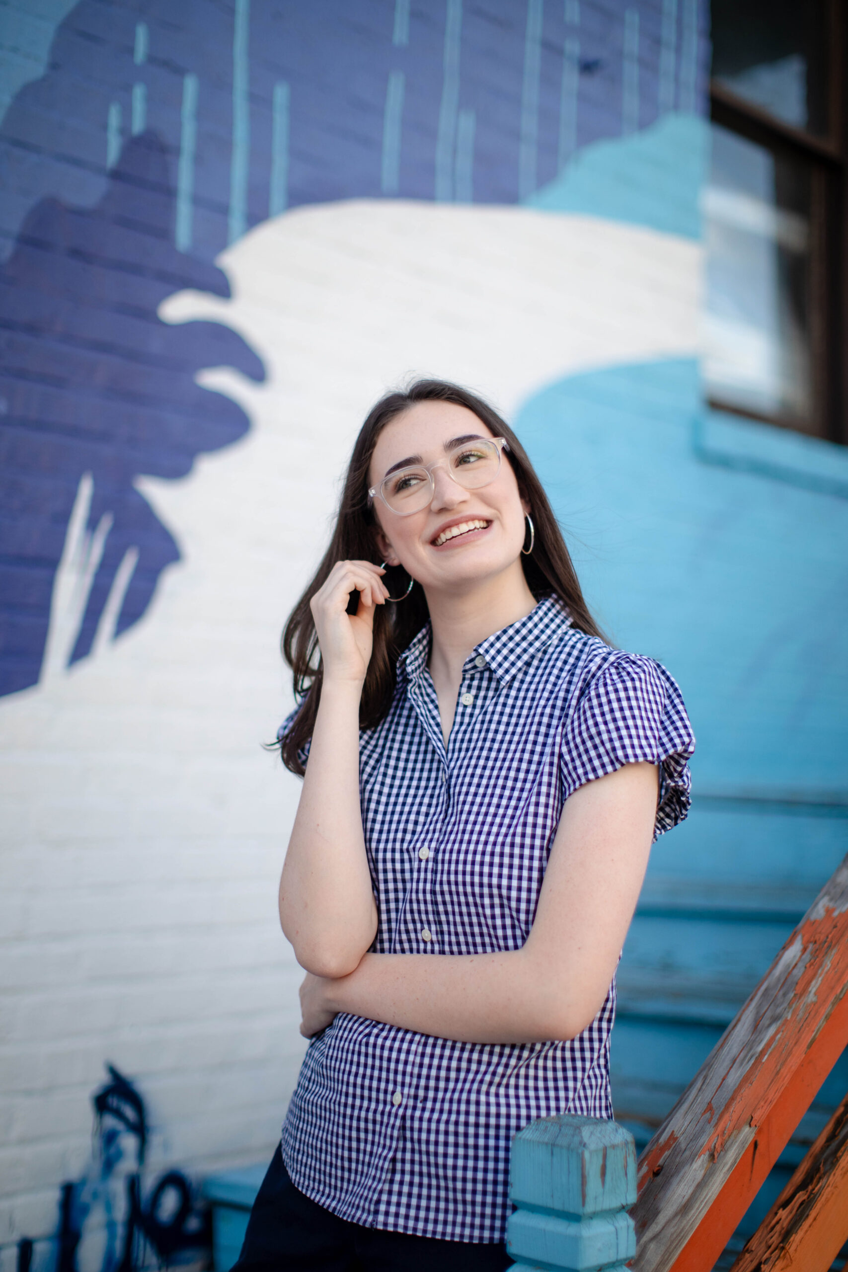 Charlie's senior portrait session in Carytown, Richmond, VA by photographer Kat Jones Creative.